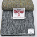 Tela de lana de tweed Harris Tweed de buena calidad en espiga en stock